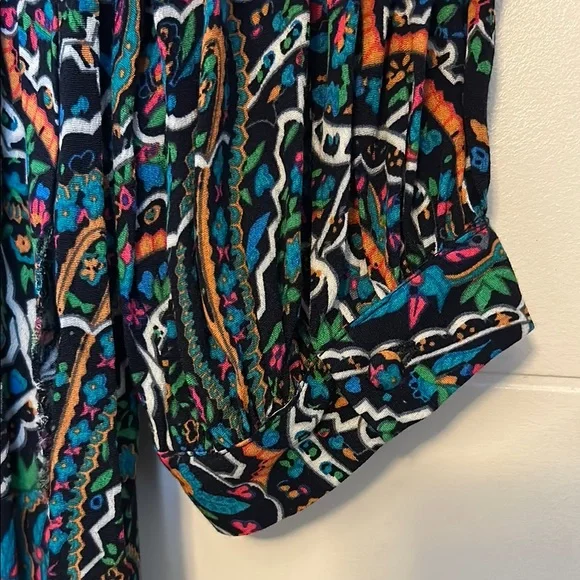 AnthropologiesMaeve Colorful Paisley Long Sleeve Dress - Picture 5 of 7